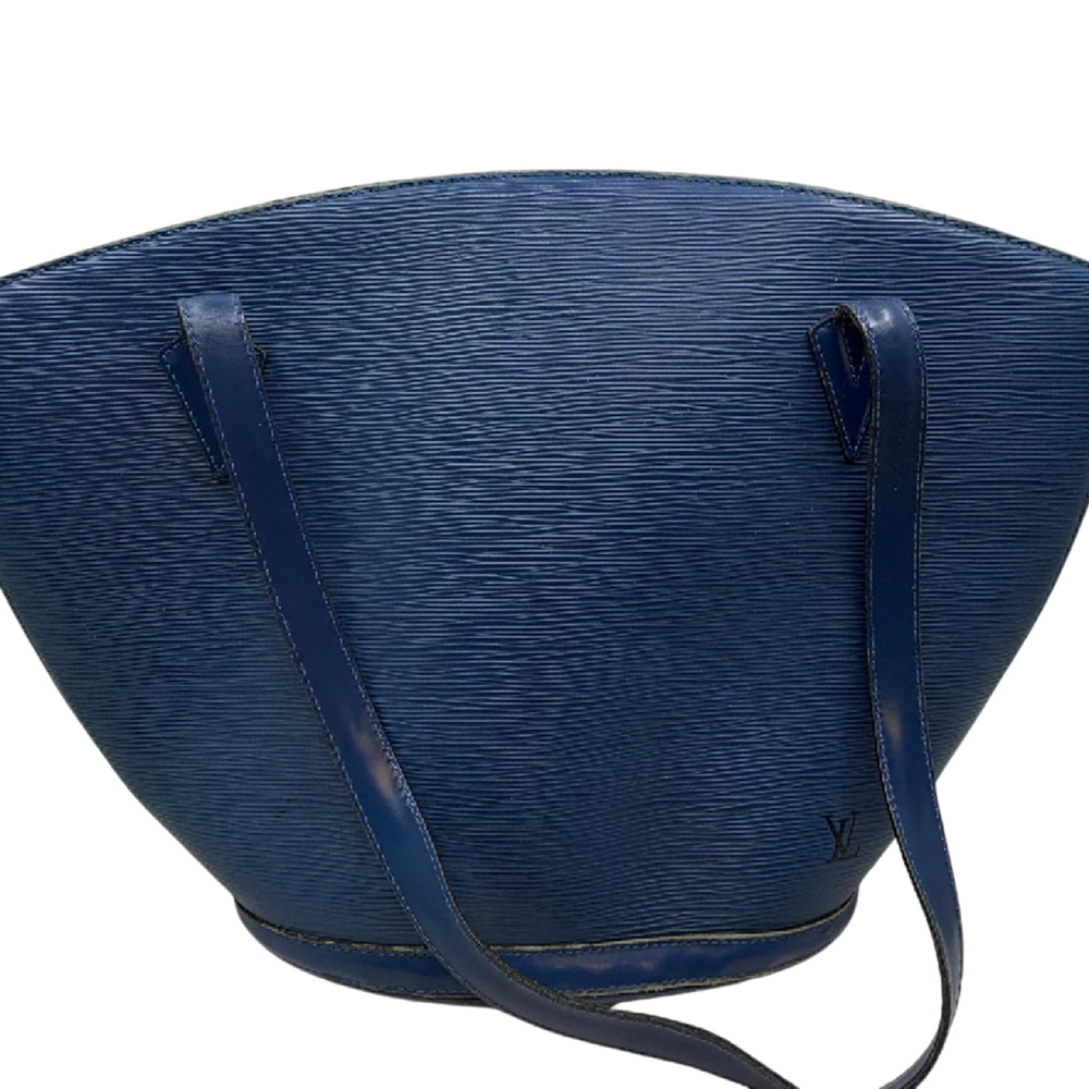 Louis Vuitton Saint Jacques Blue Epi Leather Shoulder Bag